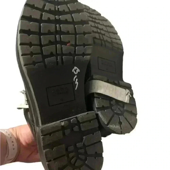 Zara Women’s Black “Unstoppable and Ambitious” Laced Combat Boots, 37 - Picture 3 of 4